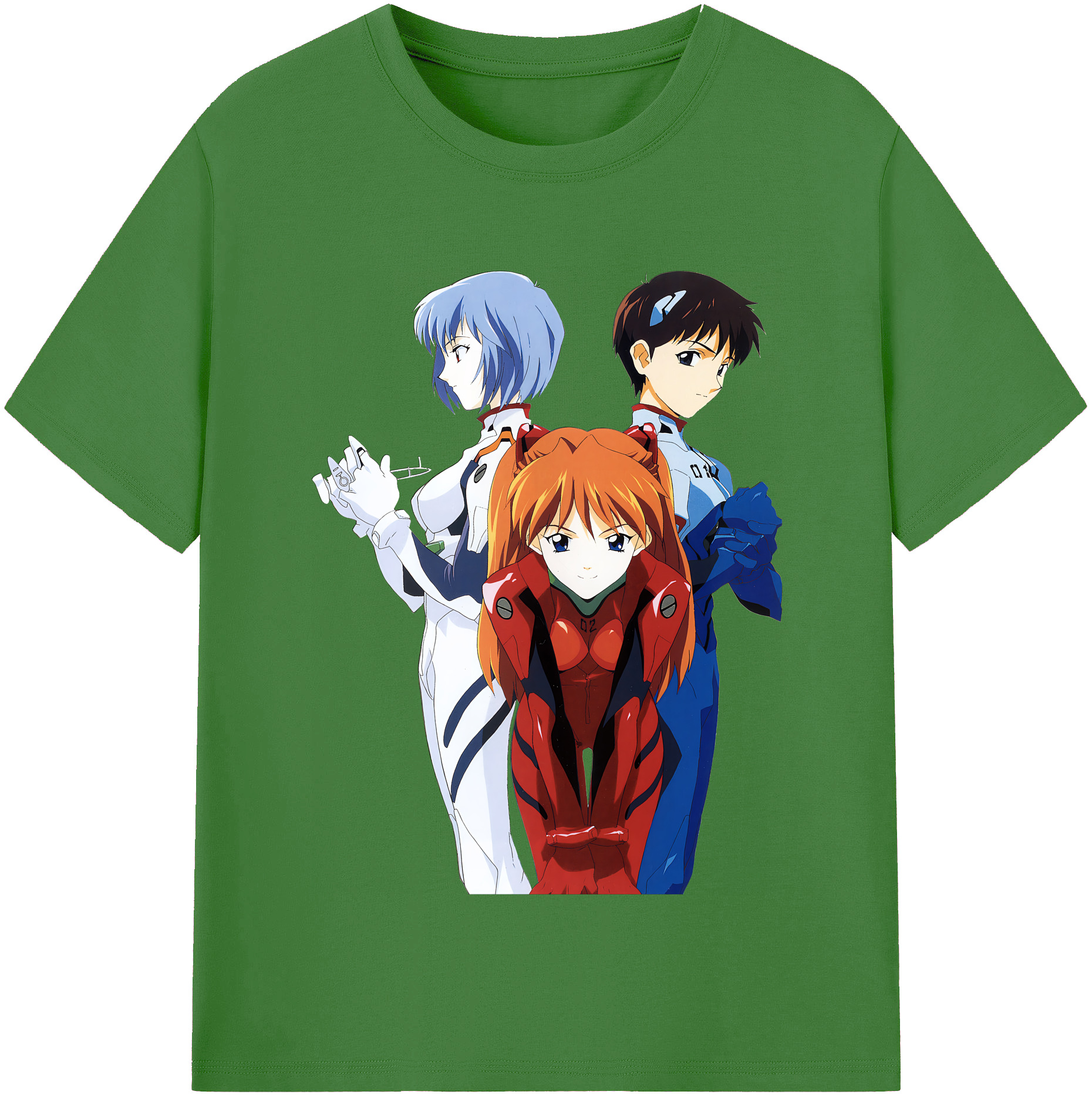 （画像用） EVA 新世紀エヴァンゲリオン レディースカジュアルプリントTシャツ（綿100％）